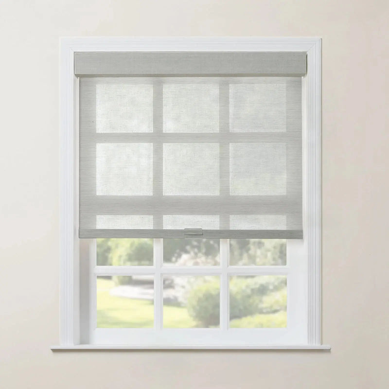 Rae Natural Jute Woven Wood Roller Blinds Cordless-?-TWOPAGES