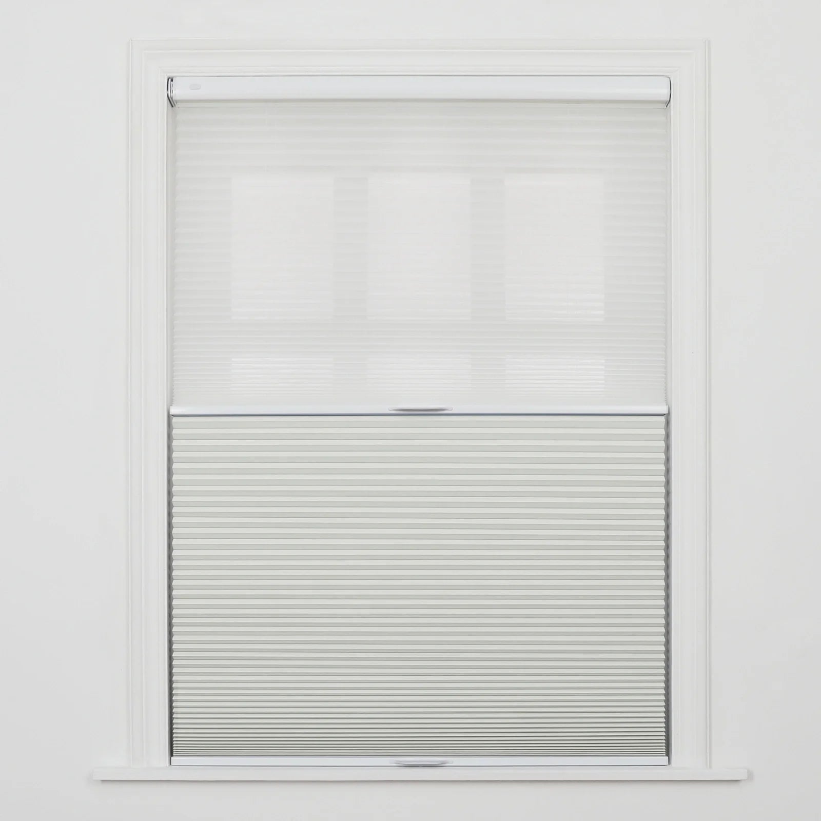 Aura No-Drill Day Night Blackout Cellular Window Blinds Cordless