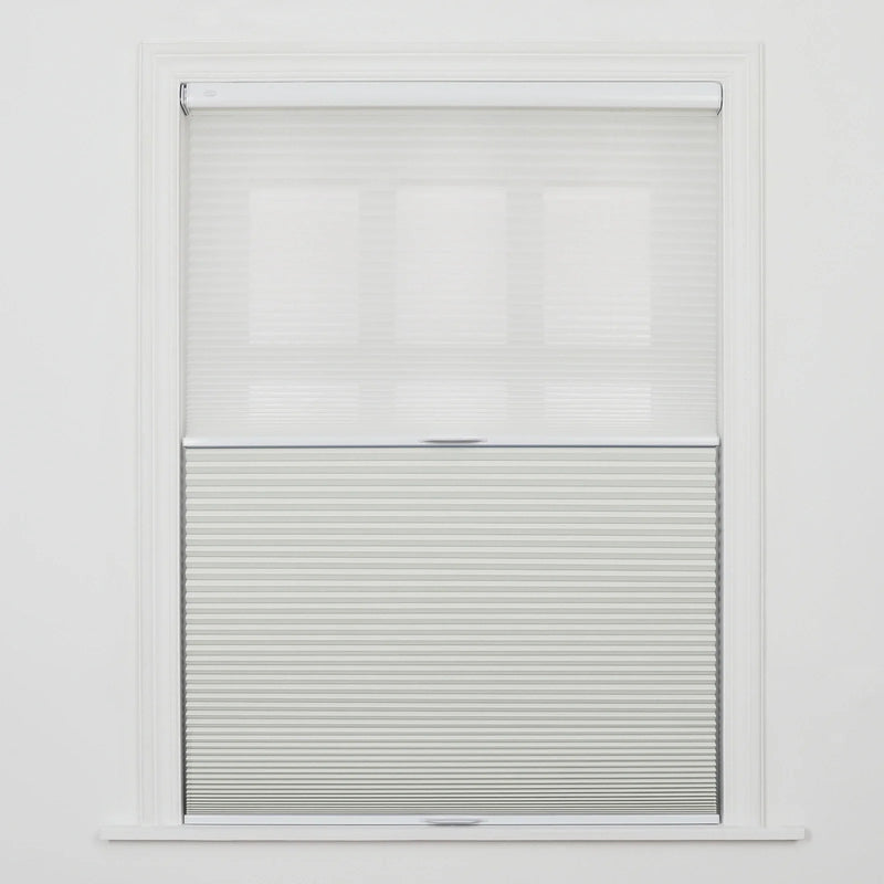 Aura No-Drill Day Night Blackout Cellular Window Blinds Cordless