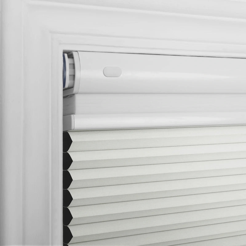 Aura No-Drill Day Night Blackout Cellular Window Blinds Cordless