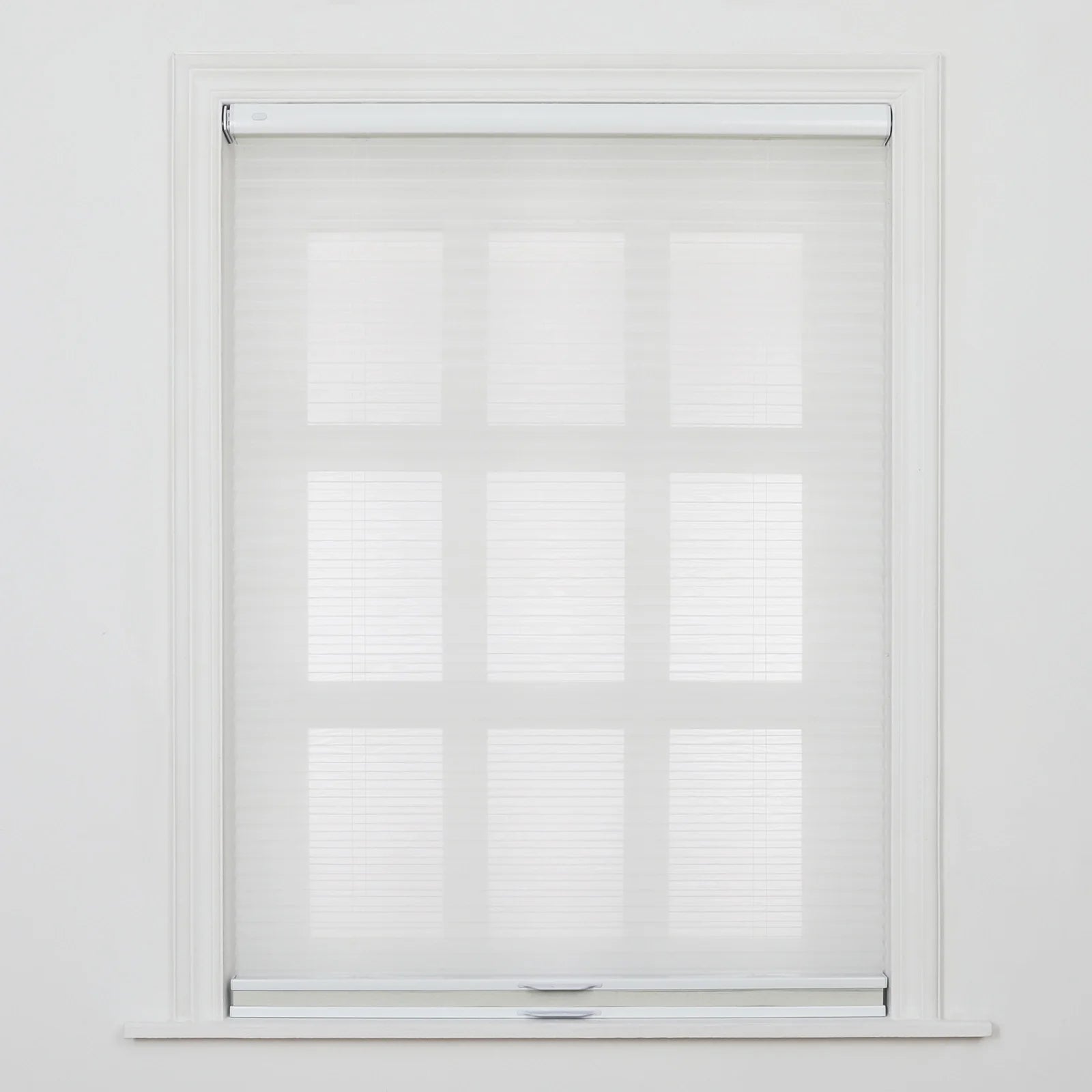 Aura No-Drill Day Night Blackout Cellular Window Blinds Cordless