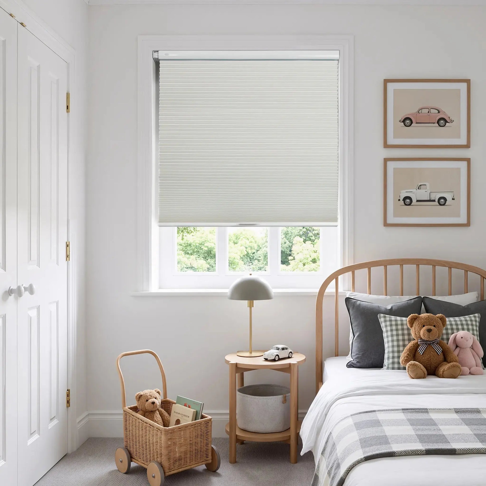 Aura No-Drill Blackout Cellular Window Blinds Cordless-?-TWOPAGES