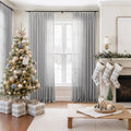 Flynn Airy Lightweight Sheer Curtain Pleated-?-TWOPAGES