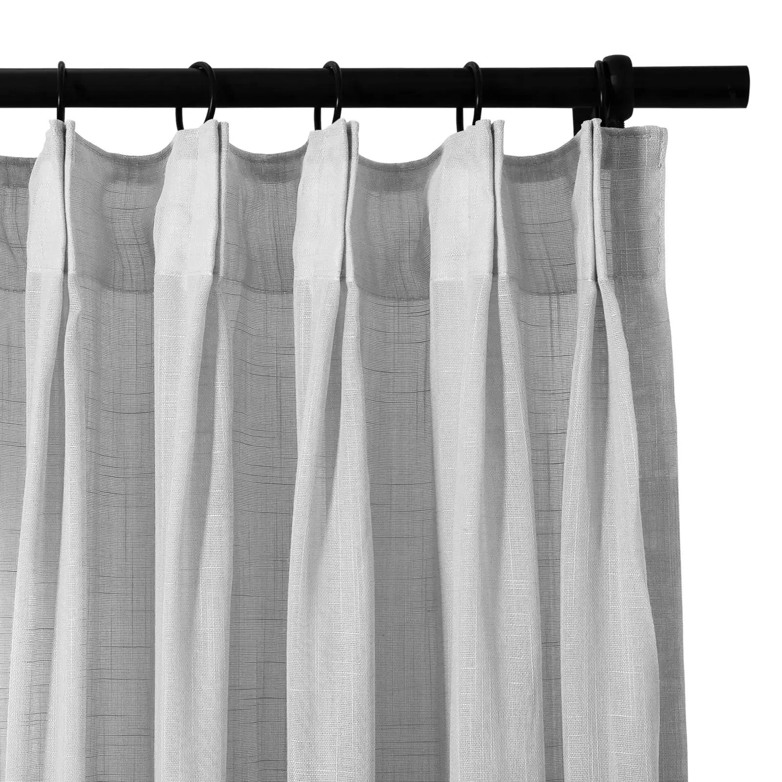 Flynn Airy Lightweight Sheer Curtain Pleated?-TWOPAGES