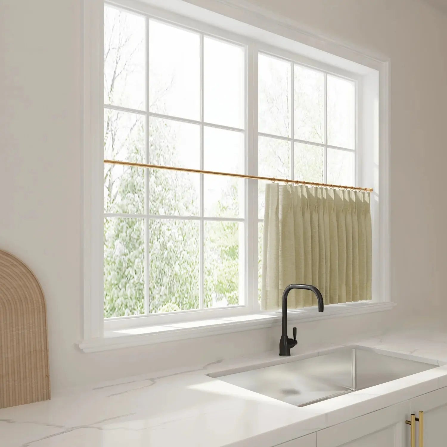 Liz Linen Pleated Cafe Curtains?-TWOPAGES
