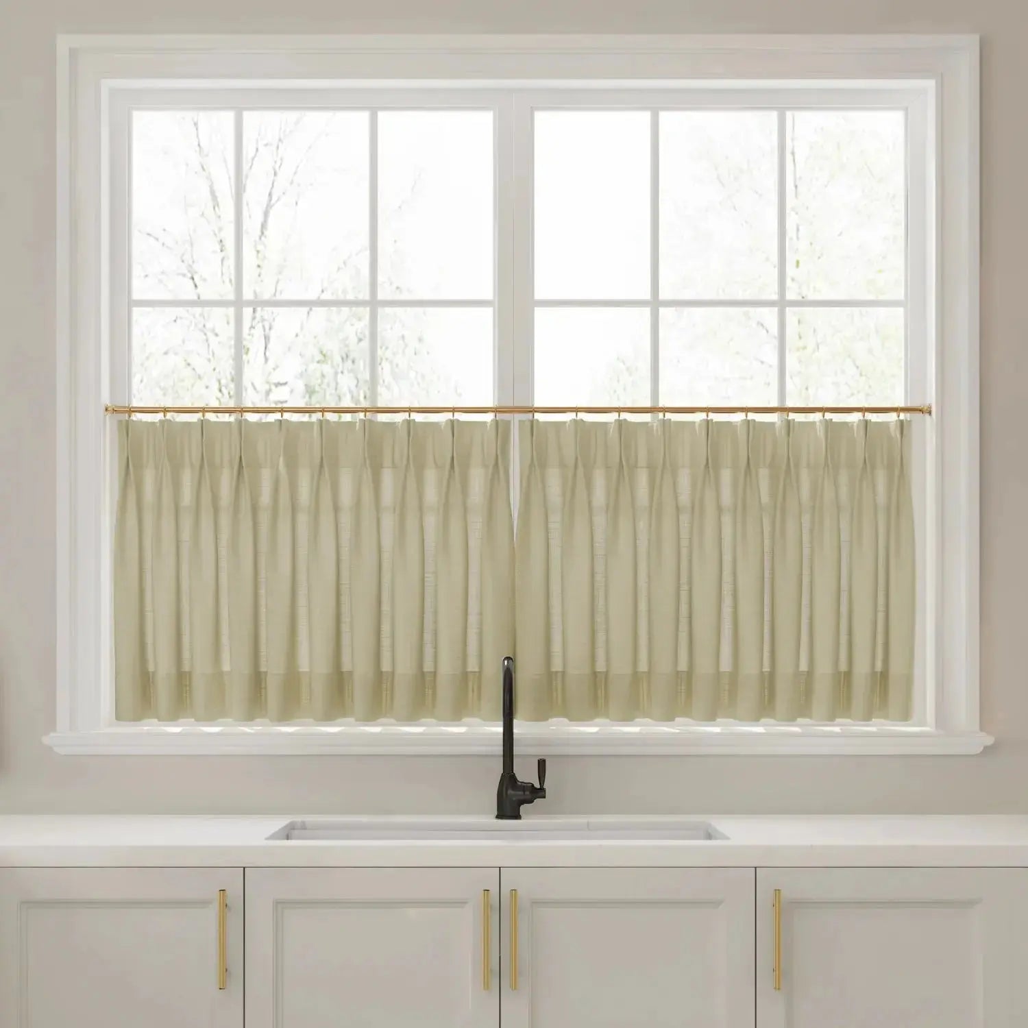 Liz Linen Pleated Cafe Curtains?-TWOPAGES