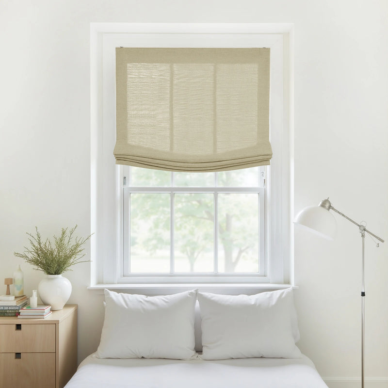 Liz Linen Relaxed Roman Blind Cord Lift