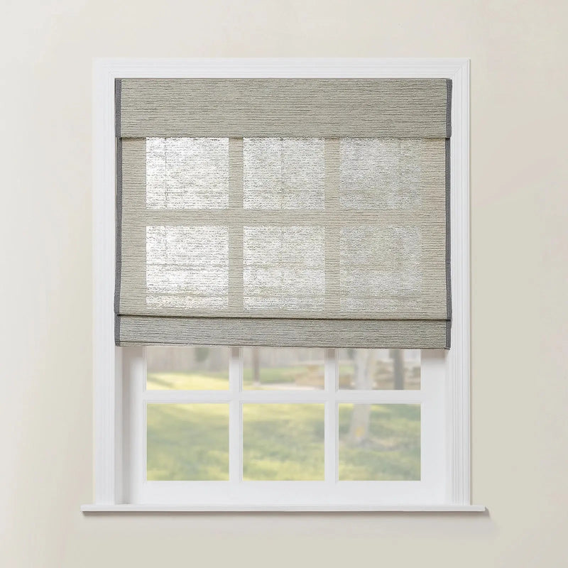 Rae Natural Ramie Flax Woven Wood Blinds - Series C-?-TWOPAGES CURTAINS