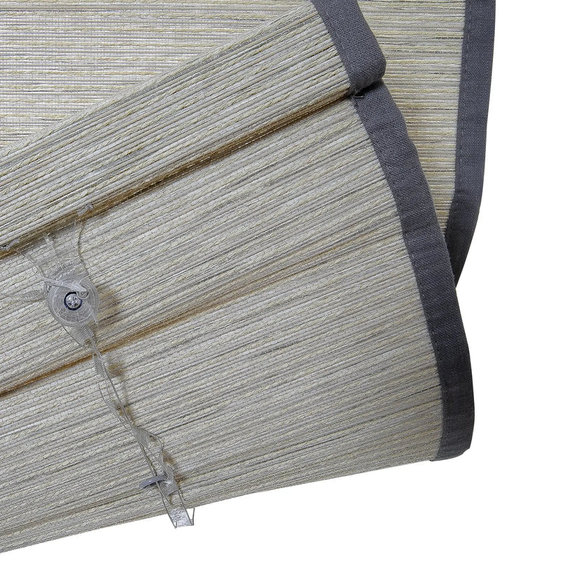 Rae Natural Ramie Flax Woven Wood Blinds - Series C-?-TWOPAGES CURTAINS