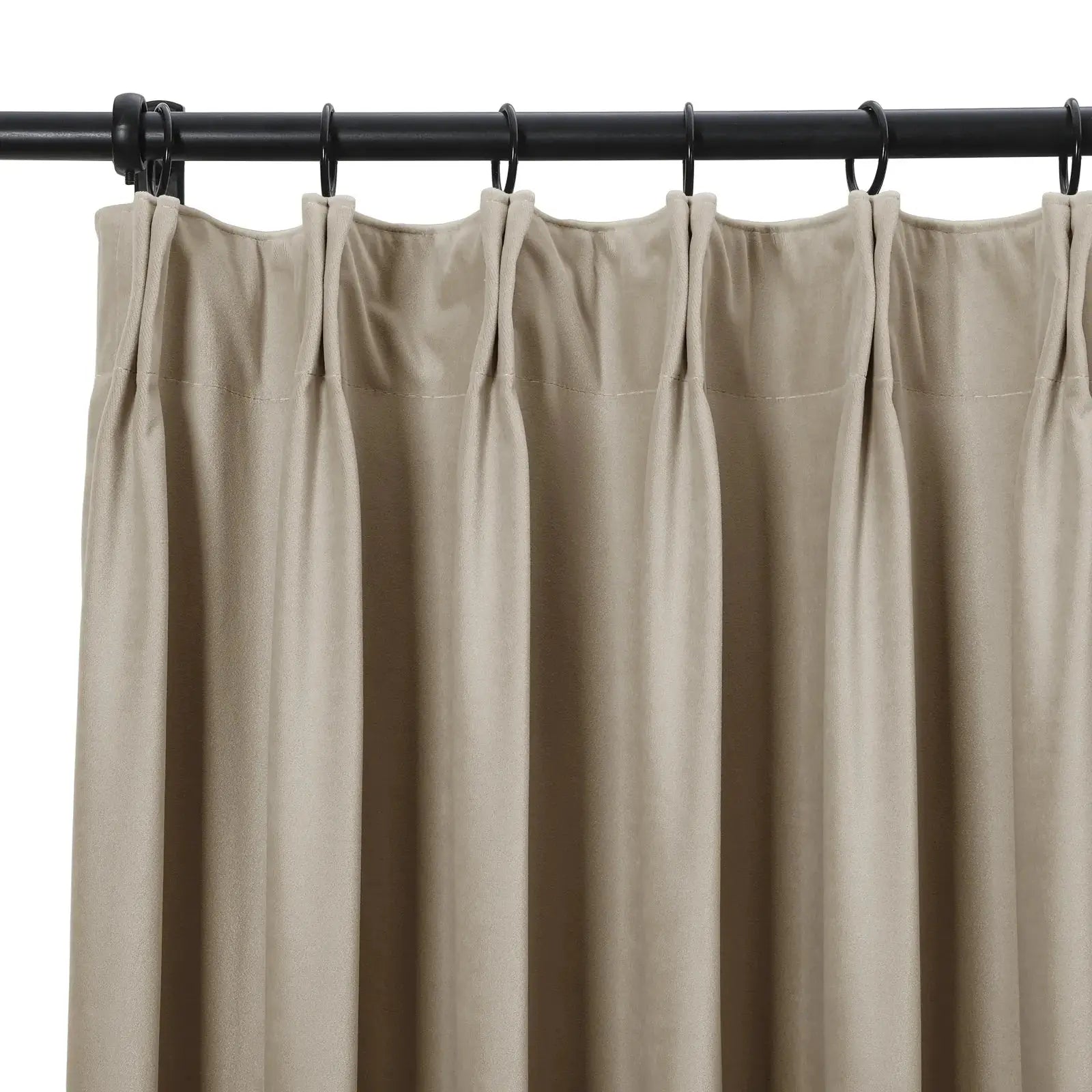 Tavis Premium Velvet Curtain Pleated-?-TWOPAGES