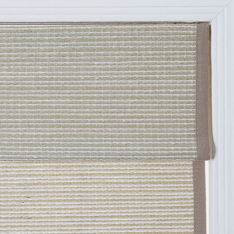 Rae Natural Ramie Flax Woven Wood Blinds - Series C-?-TWOPAGES CURTAINS