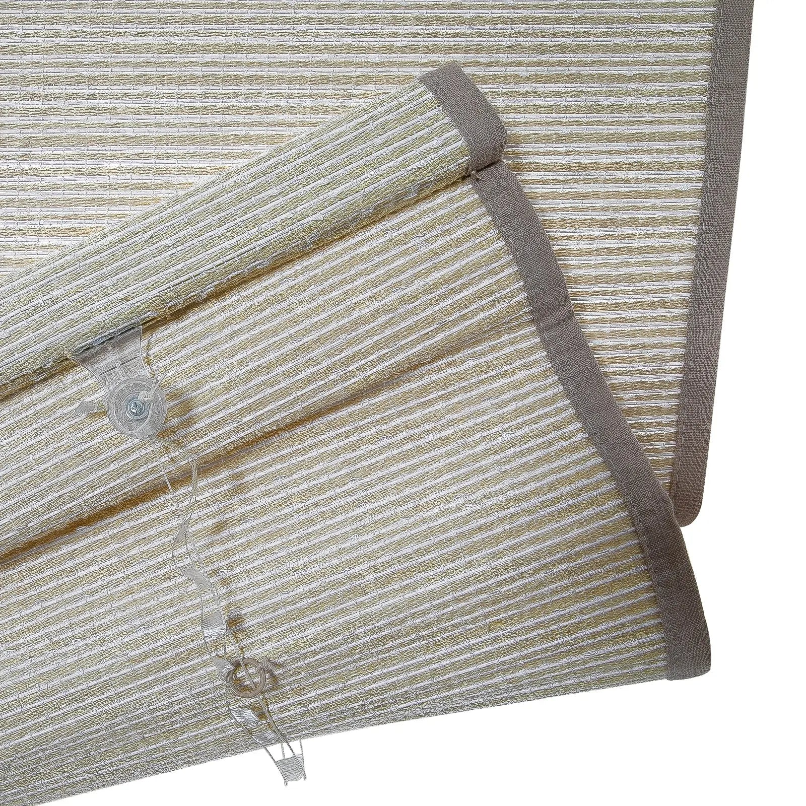 Rae Natural Ramie Flax Woven Wood Blinds - Series C-?-TWOPAGES CURTAINS