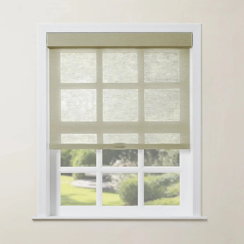 Rae Natural Jute Woven Wood Roller Blinds Cordless-?-TWOPAGES