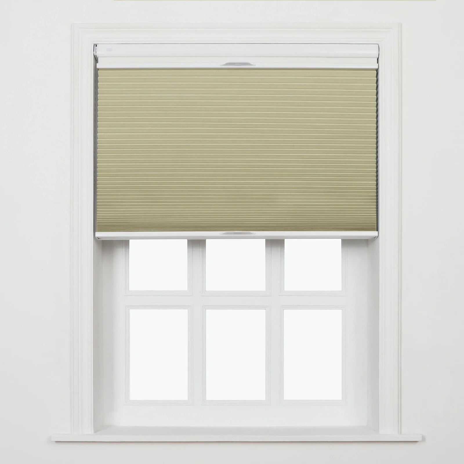 Aura No-Drill Day Night Blackout Cellular Window Blinds Cordless