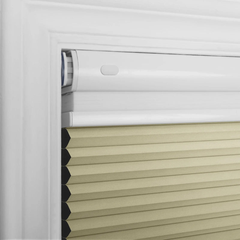 Aura No-Drill Day Night Blackout Cellular Window Blinds Cordless