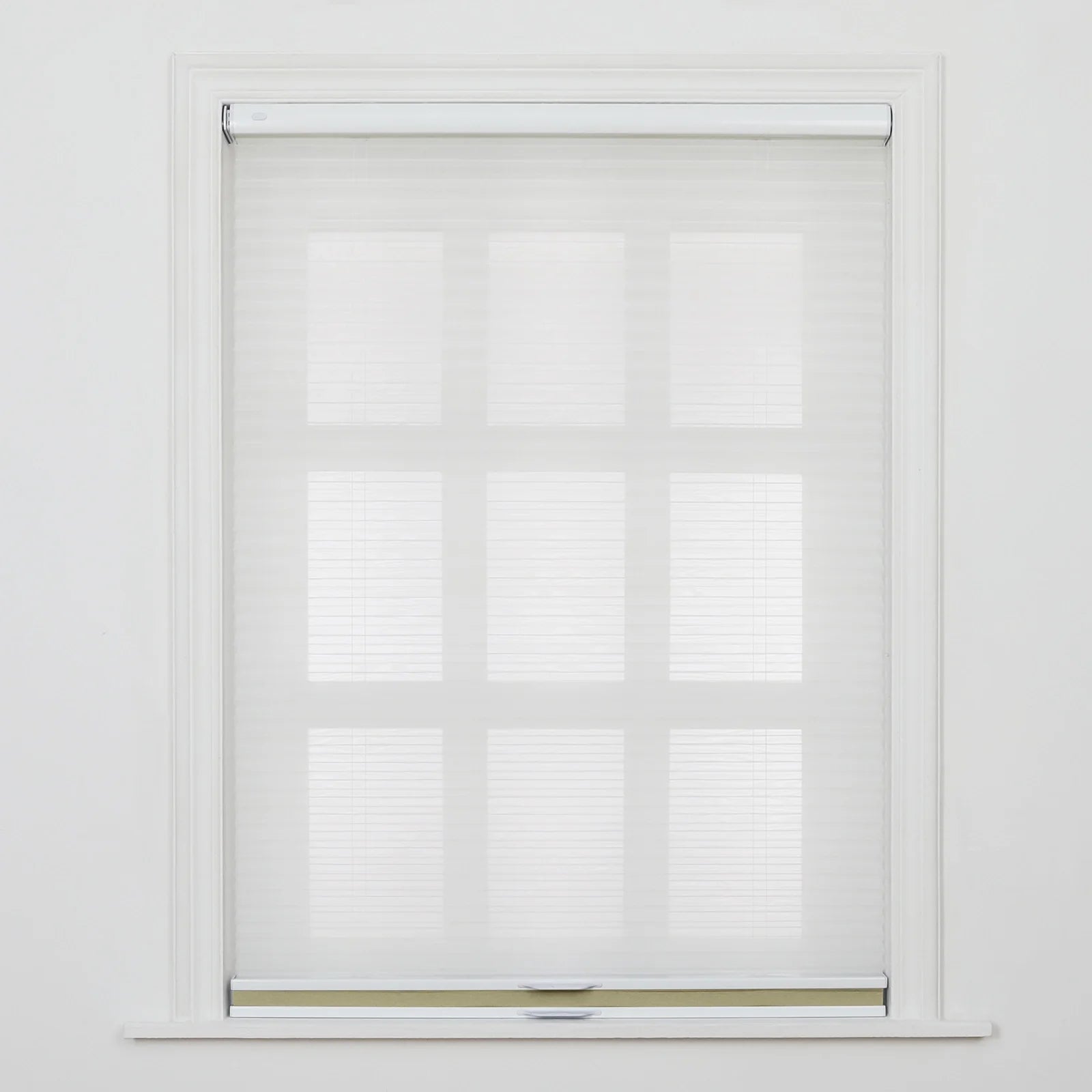 Aura No-Drill Day Night Blackout Cellular Window Blinds Cordless