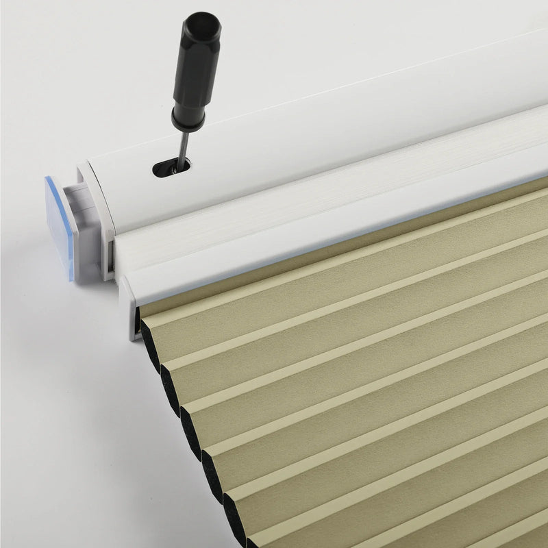 Aura No-Drill Day Night Blackout Cellular Window Blinds Cordless
