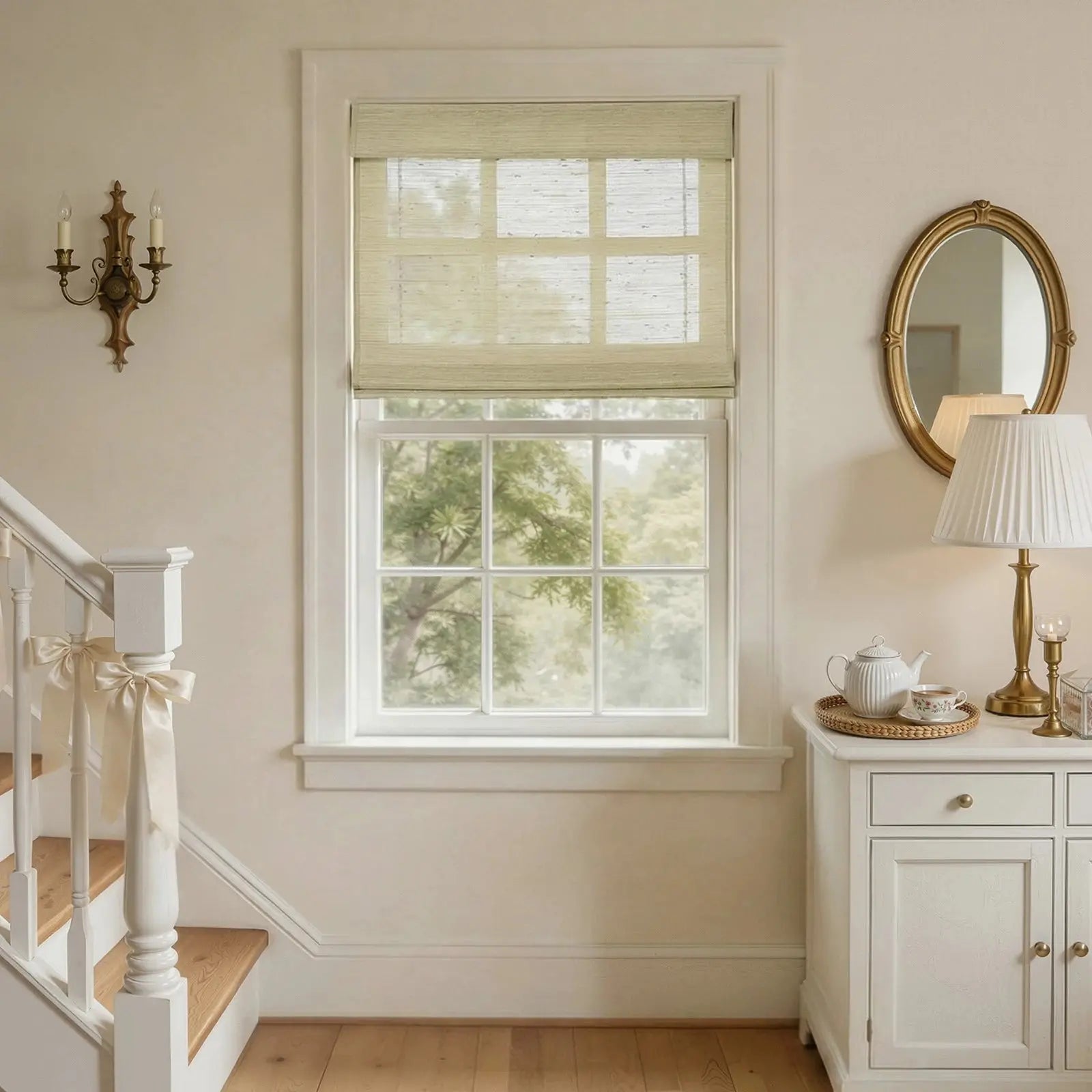 Rae Natural Ramie Bamboo Woven Blinds - Series P-?-TWOPAGES CURTAINS