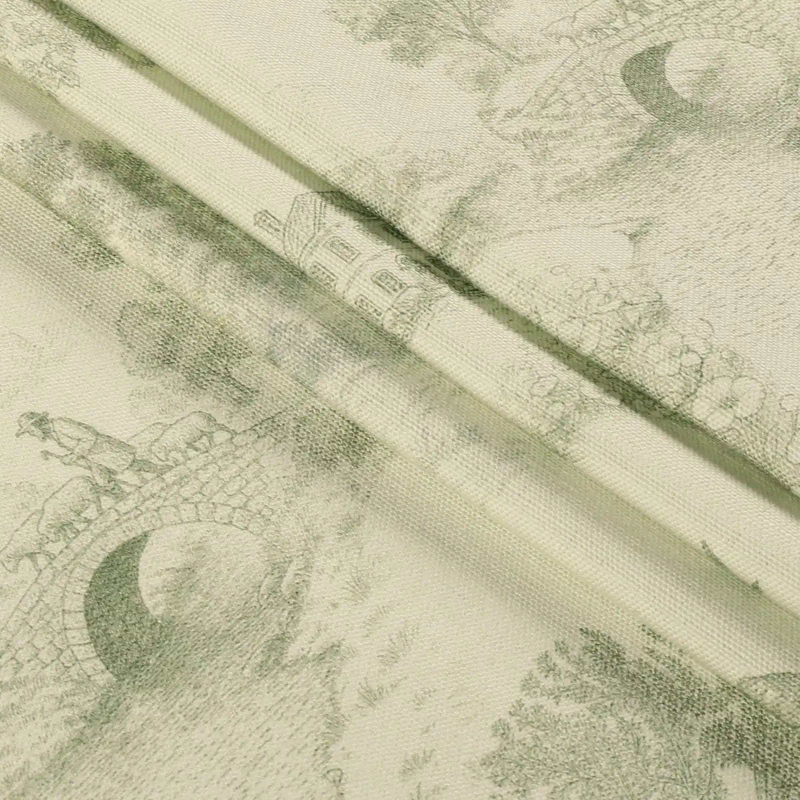 MS. MAVERICK MUSE x TWOPAGES Pastoral Printed Linen Cotton Pleated Curtains