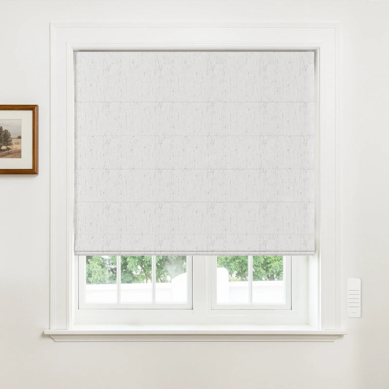 Alvin Motorized Linen Blackout Roman Blind?-TWOPAGES