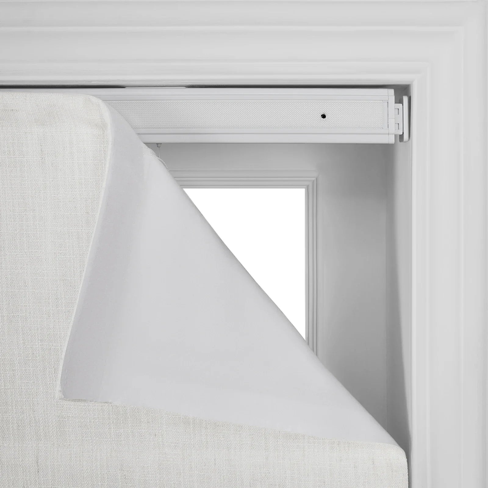 No-Drill Flat Fold Roman Blind Cordless