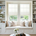Custom Flat Fold Roman Shade Cordless -TWOPAGES