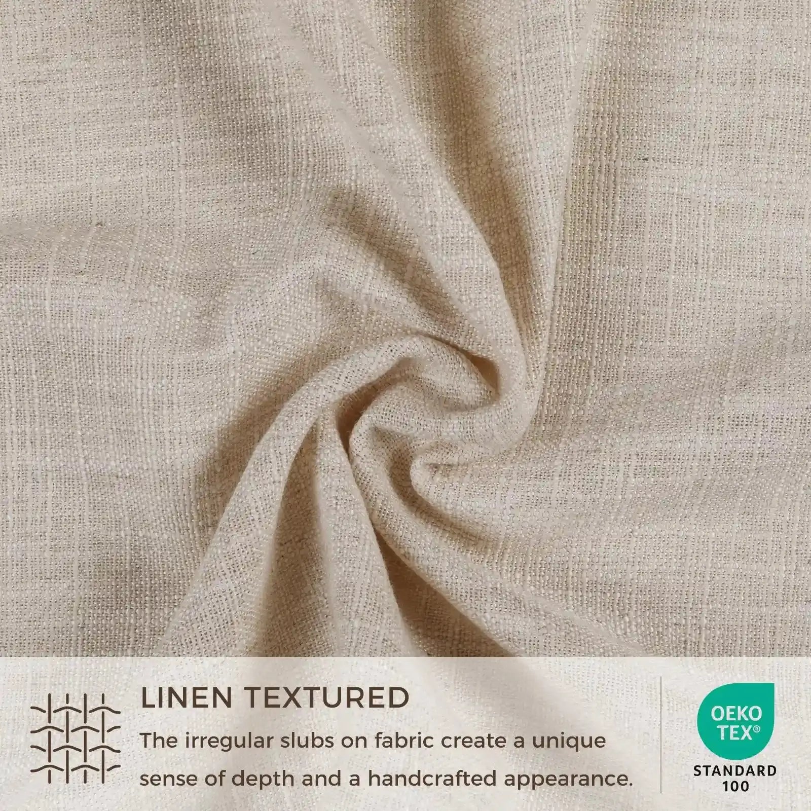 Liz Linen Curtains with Border Trim (Sold per Pair)- -TWOPAGES