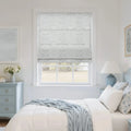 Leah Berin Dandelion Blockprint Cotton Roman Shade Cordless- -TWOPAGES