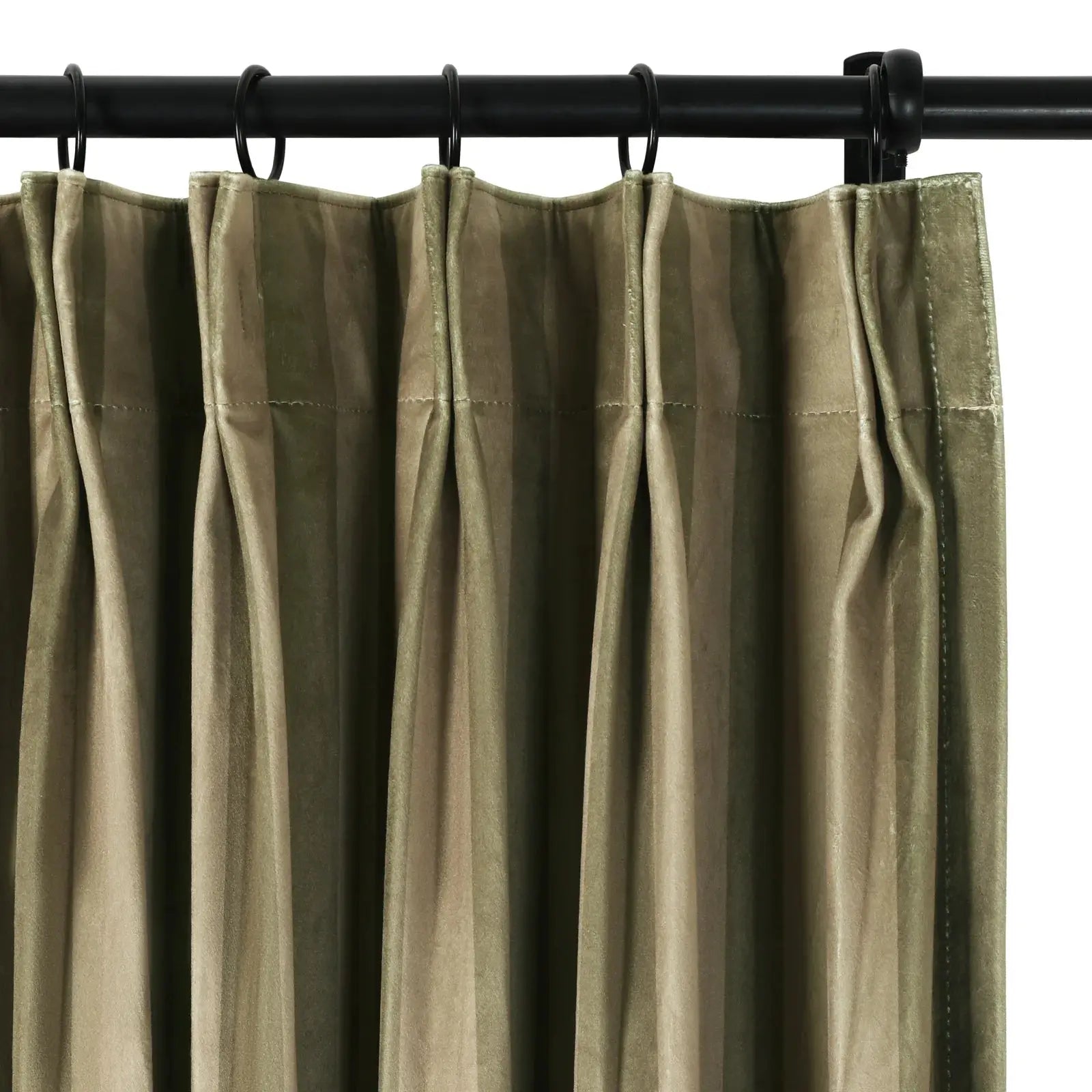 Amy Switzer Printed Velvet Pleated Drapery -TWOPAGES