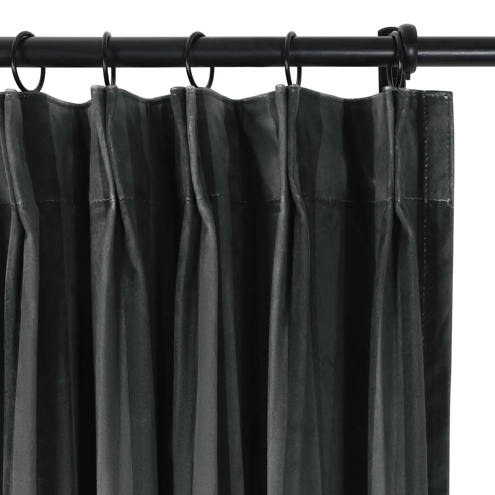 Amy Switzer Printed Velvet Pleated Drapery -TWOPAGES