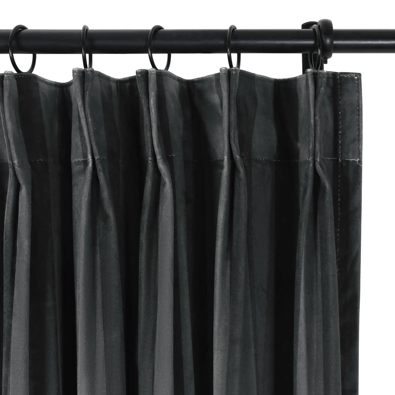 Amy Switzer Printed Velvet Pleated Drapery -TWOPAGES