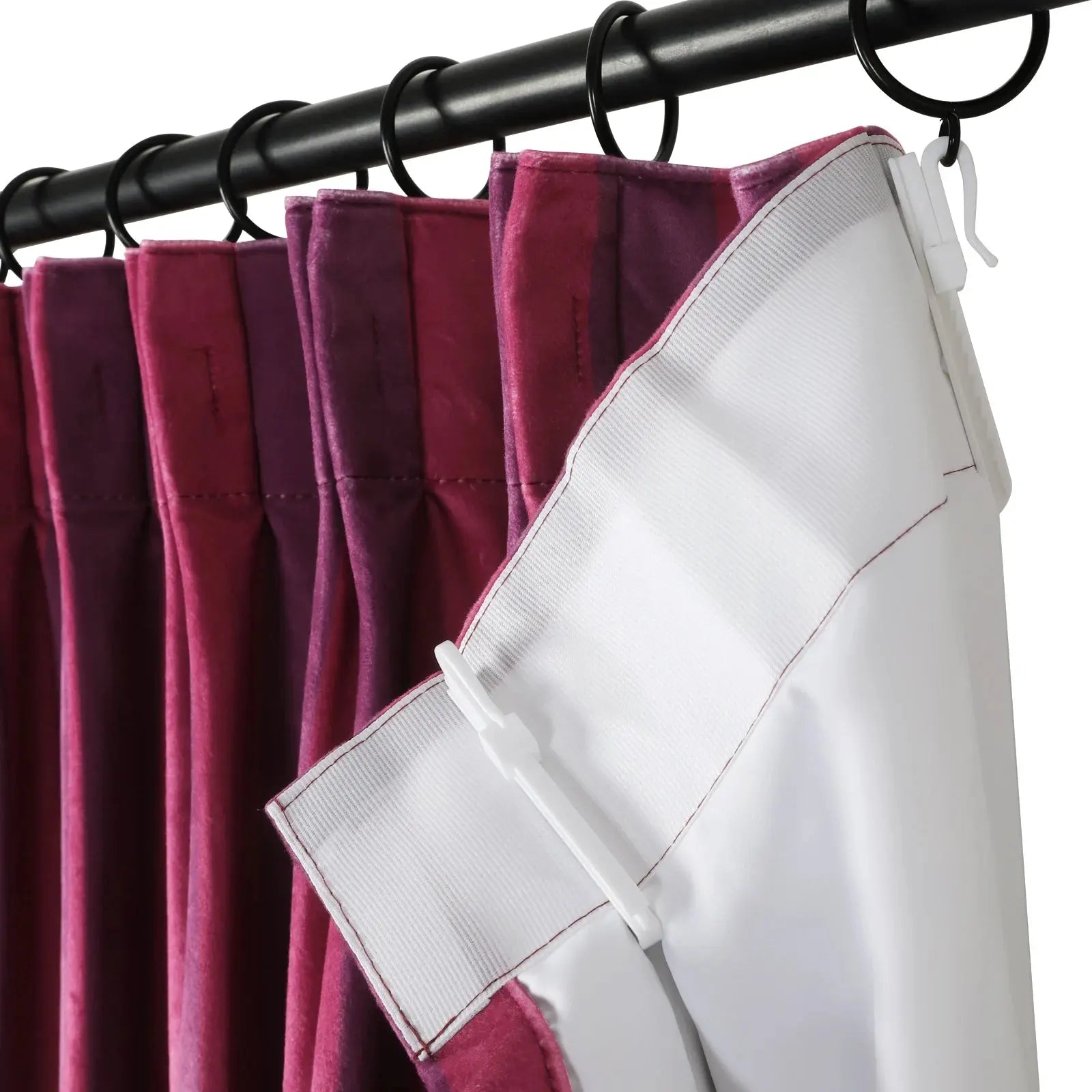 Amy Switzer Printed Velvet Pleated Drapery -TWOPAGES