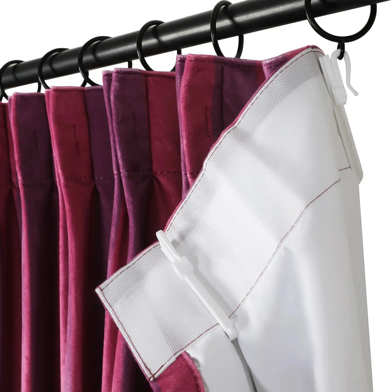 Amy Switzer Printed Velvet Pleated Drapery -TWOPAGES