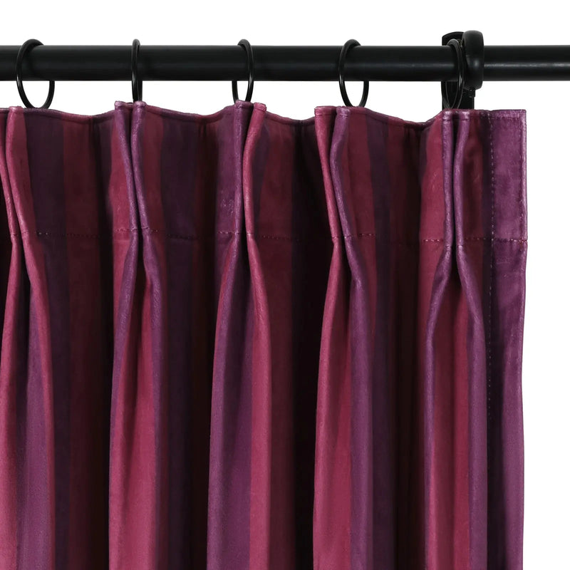 Amy Switzer Printed Velvet Pleated Drapery -TWOPAGES