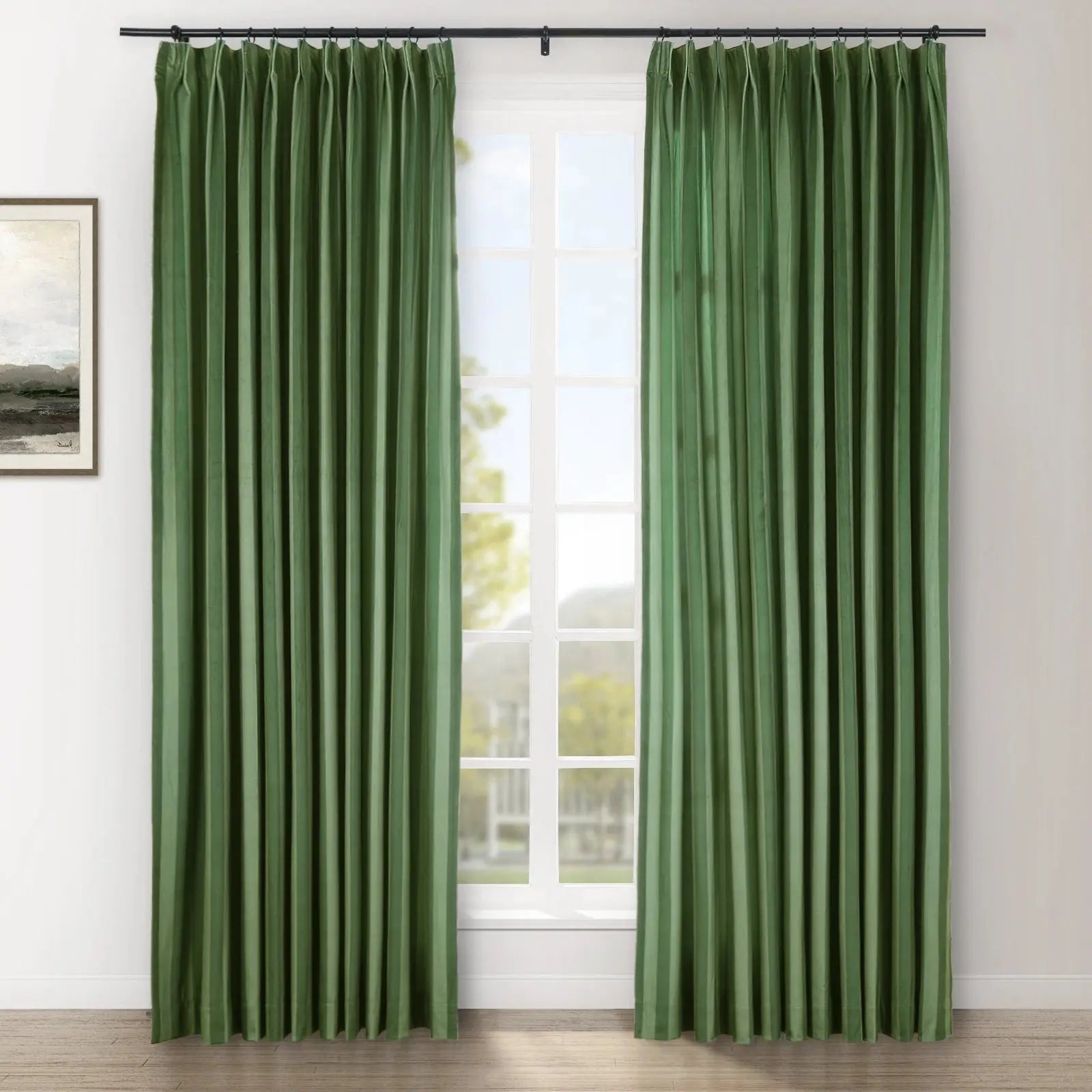 Amy Switzer Printed Velvet Pleated Drapery -TWOPAGES