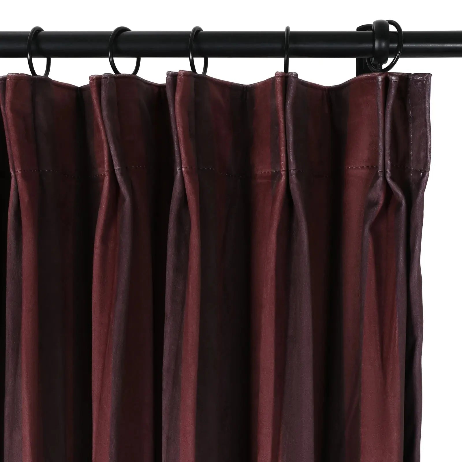 Amy Switzer Printed Velvet Pleated Drapery -TWOPAGES
