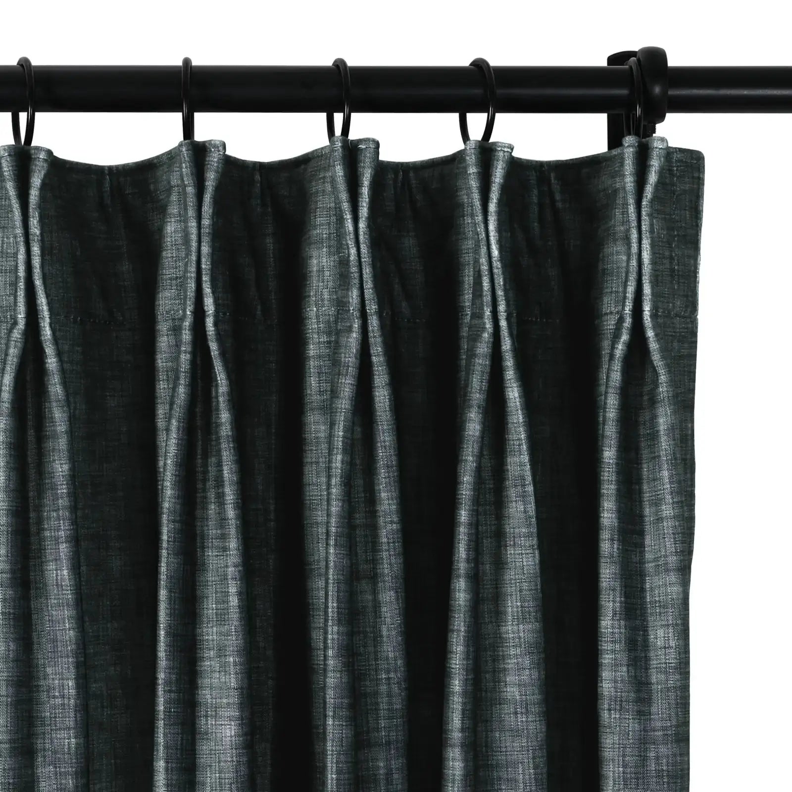 Amy Switzer Printed Velvet Pleated Drapery -TWOPAGES