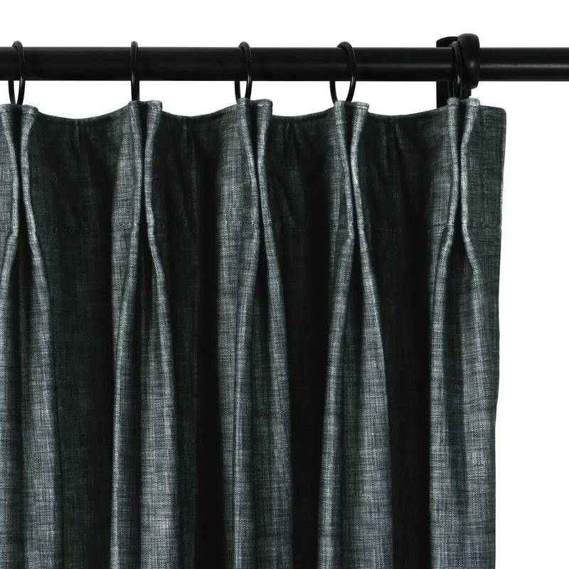 Amy Switzer Printed Velvet Pleated Drapery -TWOPAGES