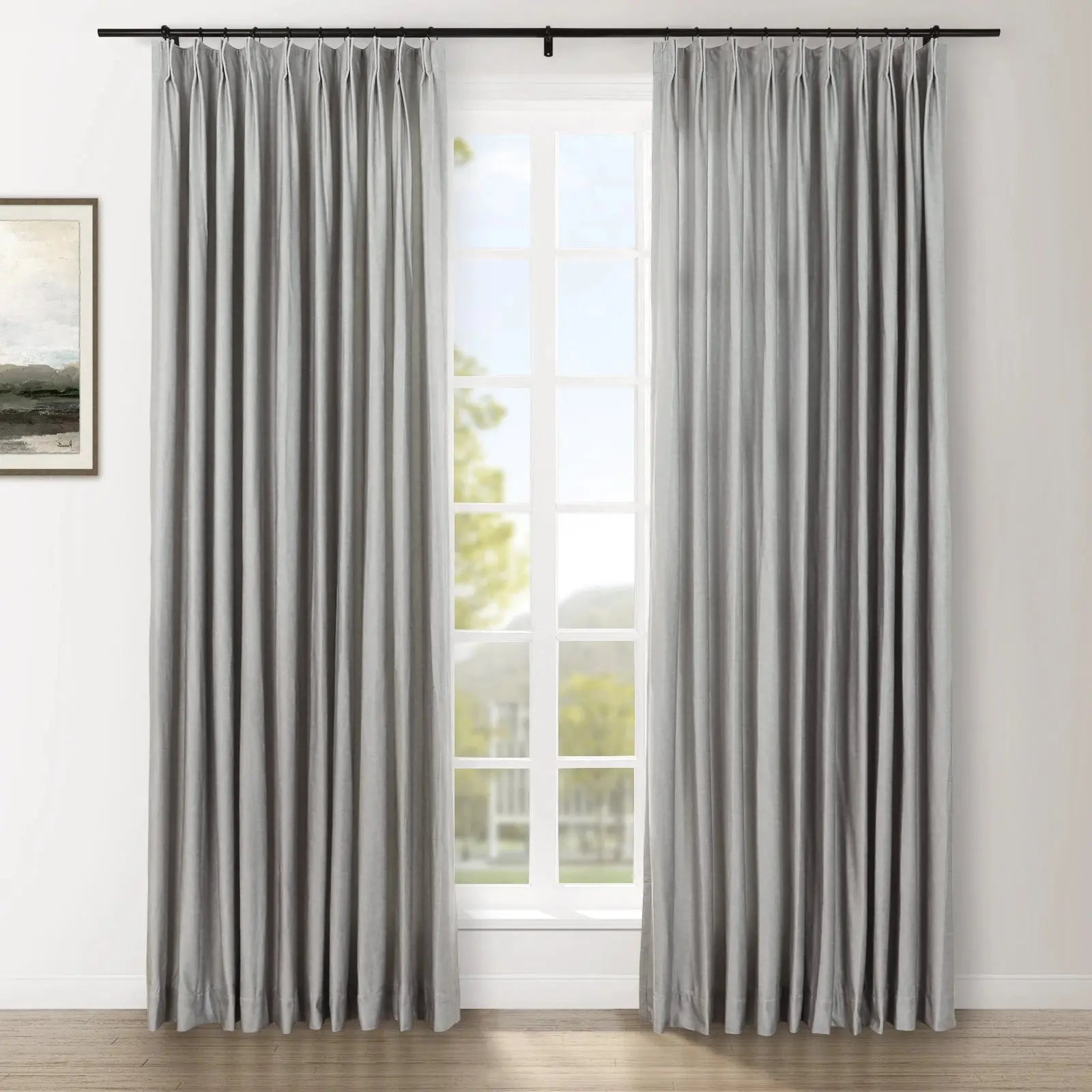 Amy Switzer Printed Velvet Pleated Drapery -TWOPAGES