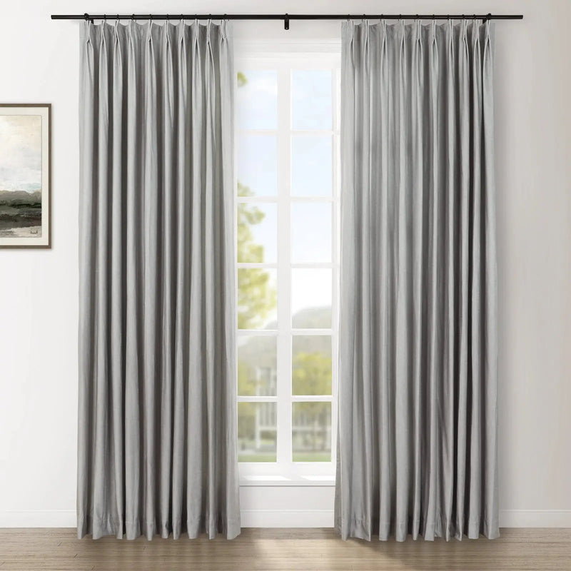 Amy Switzer Printed Velvet Pleated Drapery -TWOPAGES