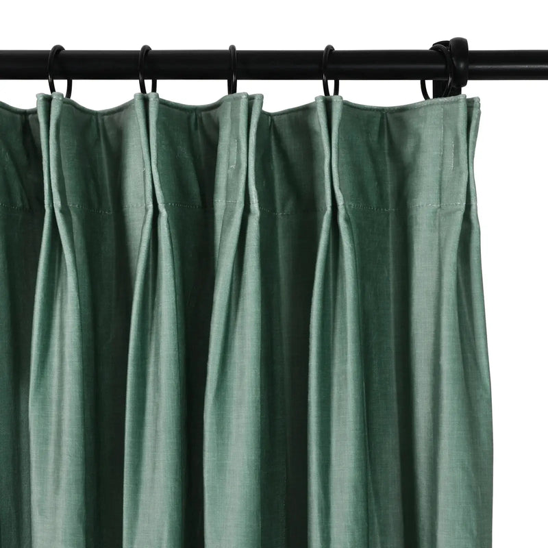 Amy Switzer Printed Velvet Pleated Drapery -TWOPAGES