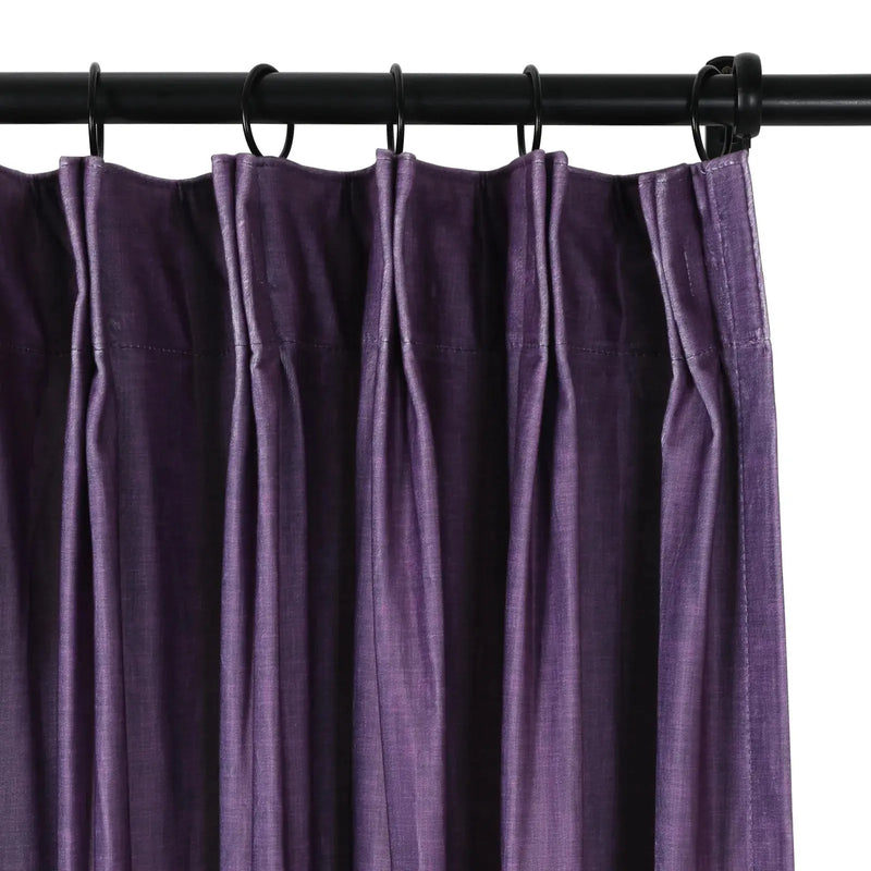 Amy Switzer Printed Velvet Pleated Drapery -TWOPAGES