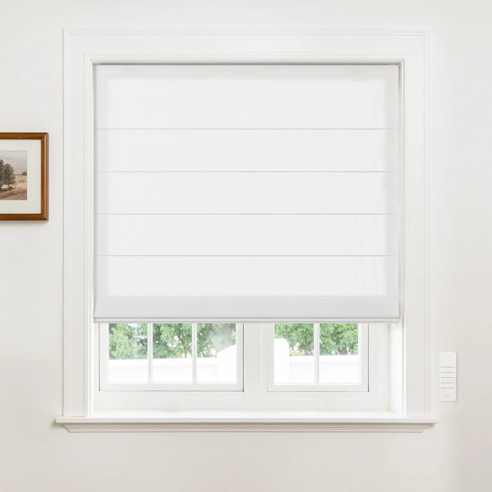 Alvin Motorized Sheer Room Darkening Roller Blind?-TWOPAGES