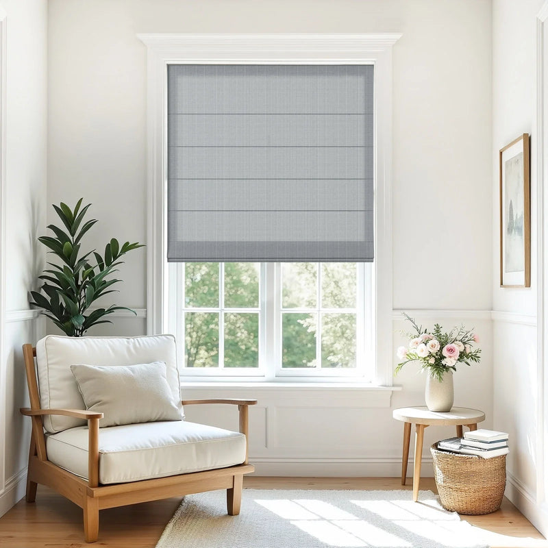 Alvin Motorized Linen Room Darkening Roller Blind?-TWOPAGES