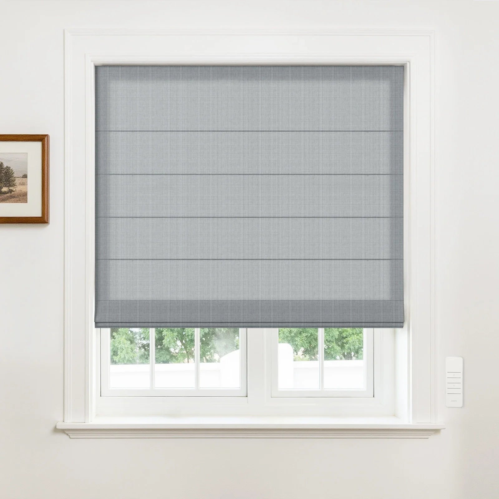 Alvin Motorized Linen Room Darkening Roller Blind?-TWOPAGES