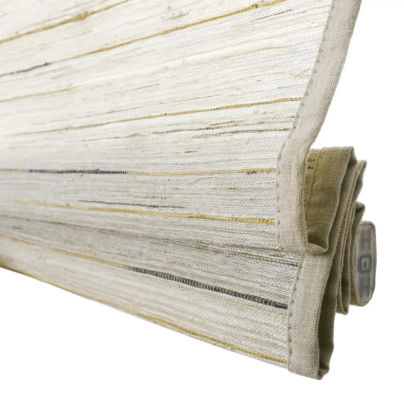Rae Natural Ramie Jute Woven Wood Blinds - Series D-?-TWOPAGES CURTAINS