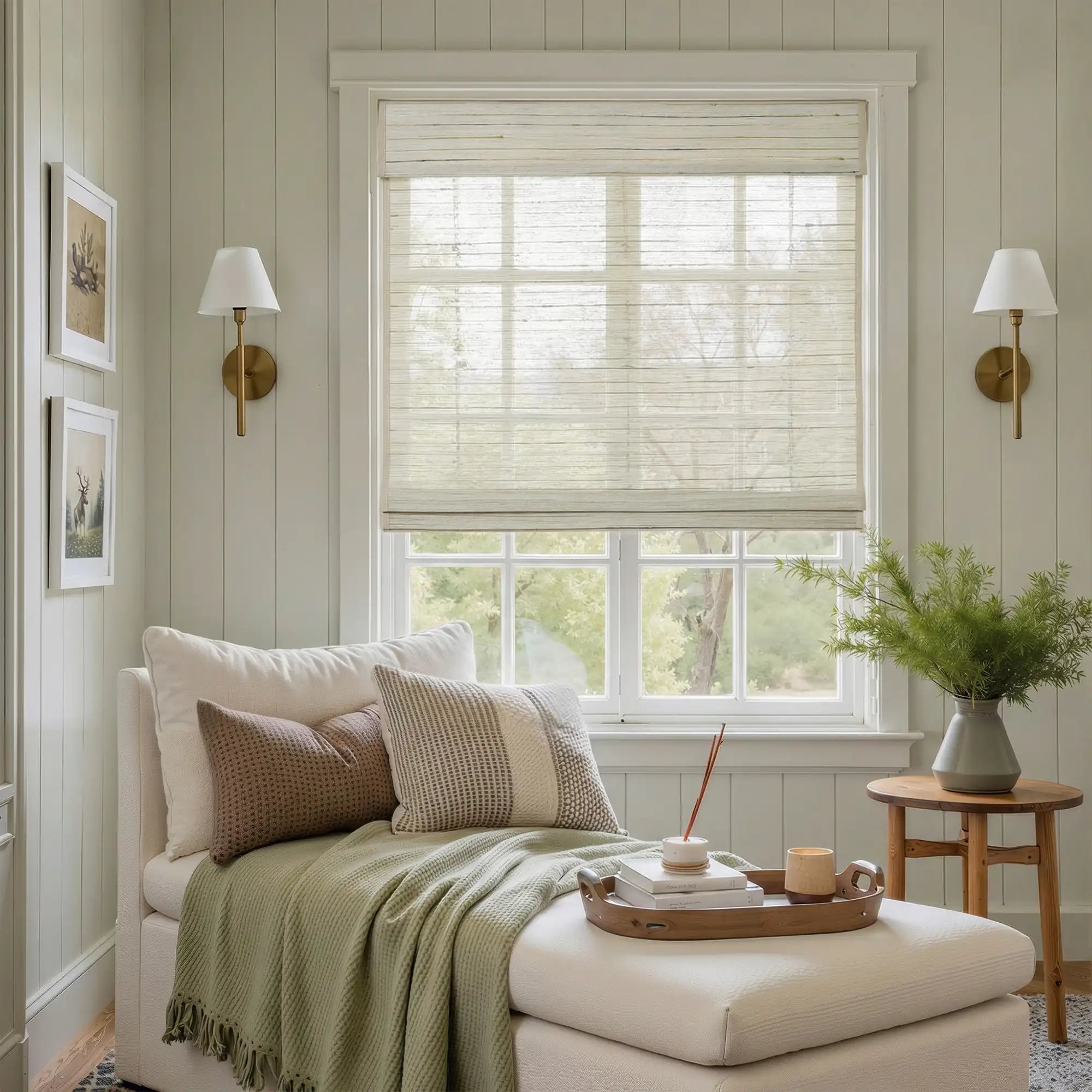 Rae Natural Ramie Jute Woven Wood Blinds - Series D-?-TWOPAGES CURTAINS
