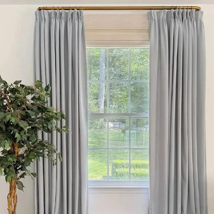Natural Ramie Bamboo Woven Blind - Marble White?-TWOPAGES CURTAINS