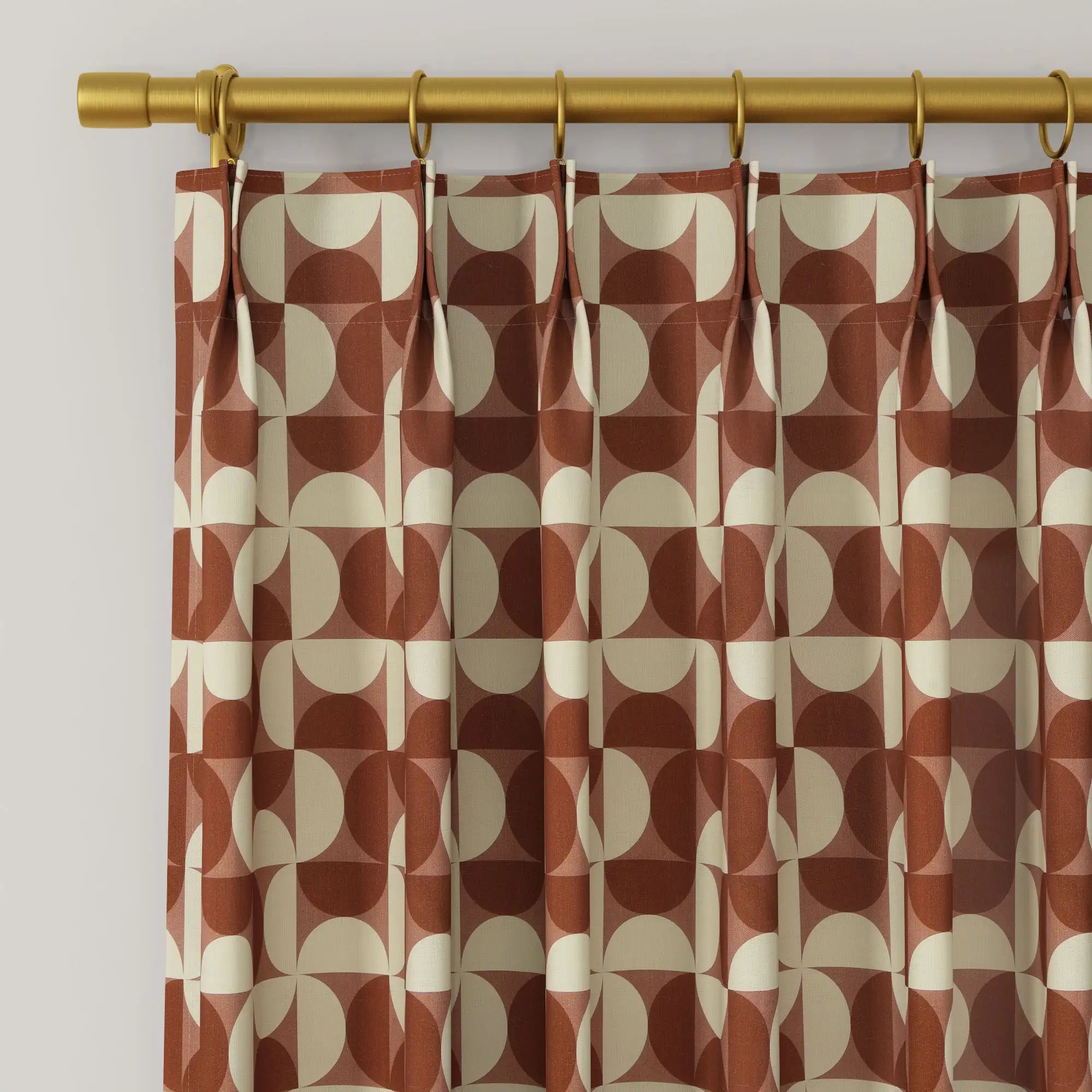 MS. MAVERICK MUSE x TWOPAGES Pastoral Printed Linen Cotton Pleated Curtains