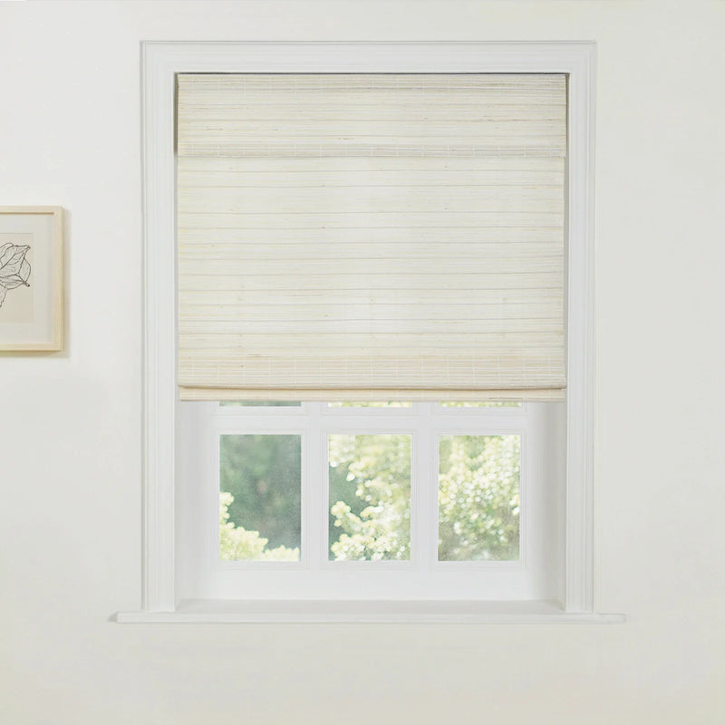 Rae Natural Ramie Jute Woven Wood Shades - Series W